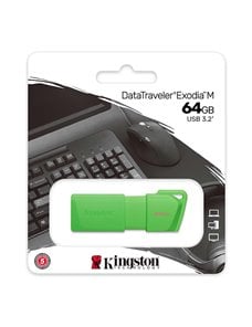 Pendrive Kingston Datatraveler USB flash 64 GB NEON Green KC-U2L64-7LG