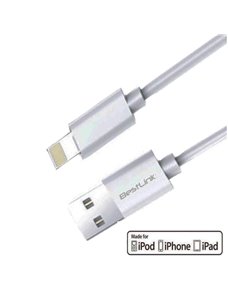 Cable Lightning para iPhone 5, iPad, iPad mini, iPod 1mts color blanco  / mod. BL-CH0200