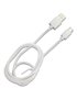 Cable de carga USB tipo C carga rápida de 2,4amp, color blanco , 1 mt / BL-CH0600W