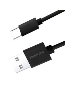 Cable de carga USB tipo C carga rápida de 2,4amp, color negro , 2 mt / BL-CH06002B