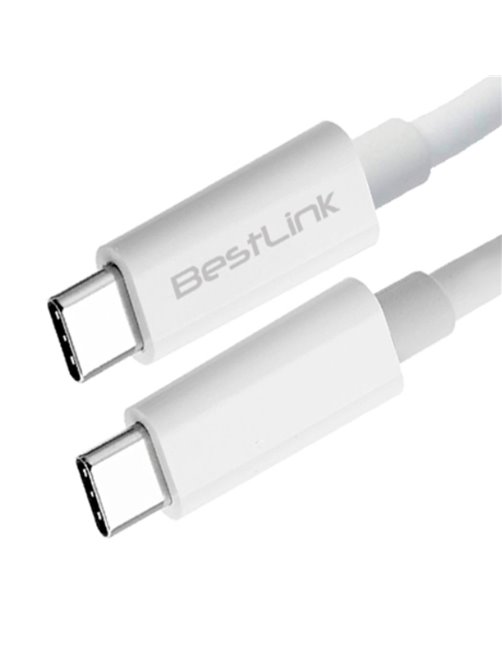 Cable de carga rápida PD de USB C a USB C de 3amp, color blanco , 1 mt / BL-CH600PD3