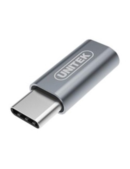 Adaptador USB tipo C a USB, material aluminio , puntas doradas / mod. Y-A025CGY