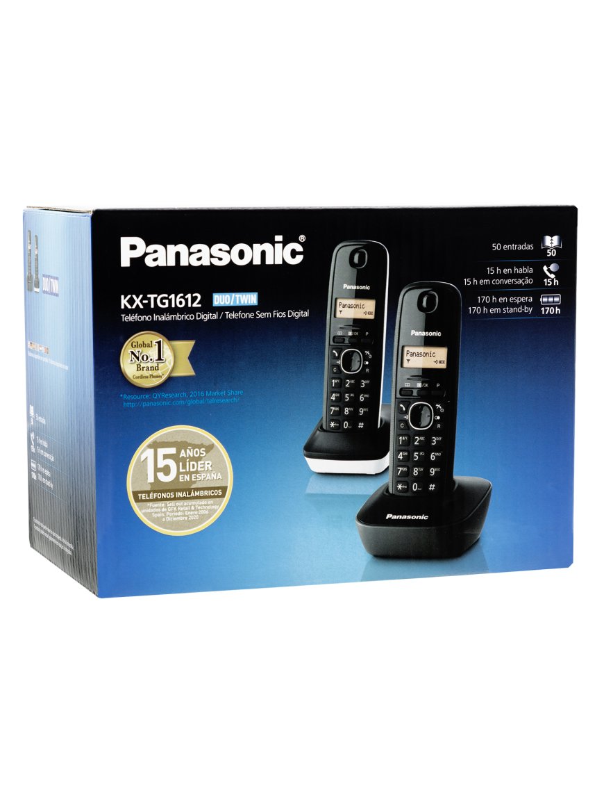 Panasonic KX-TG1612SP1 1. Especialistas en Teléfonos inalámbricos a buen  precio