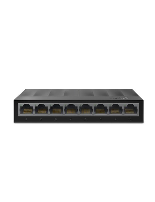 Switch Conmutador de escritorio de 8 puertos 10/100/1000 Mbps tp-link negro LS1008G