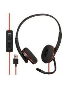 Audífonos Poly Blackwire 3220 cableado UC, cancelación de sonido activo, USB-A 80S02A6