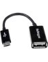 Cable 12cm Micro USB a USB A Hembra OTG UUSBOTG - Imagen 1
