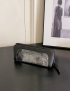 Bolsa de cosméticos portátil transparente lápiz de cejas lápiz labial bolsa de almacenamiento de brochas de maquillaje (neg
