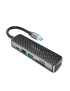 HOCO-HB24-Easy-Pantalla-USB-C-TYPE-C-Multifuncional-Converter-Hub-Station-de-acoplamiento-Tarnish-EDA002400501A