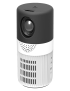 Mini proyector LED T400 de 3000 lúmenes compatible con duplicación de pantalla Wifi, tipo de enchufe: enchufe de la UE (blanc