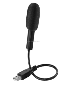 Yanmai SF-558 Mini micrófono de grabación de condensador estéreo de estudio USB profesional, longitud del cable: 15 cm (negr