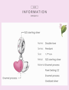 S925-Sterling-Silver-Doble-Love-Pendant-DIY-Pulsera-Collar-Accesorios-EDA0021470