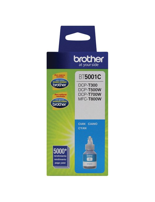 Brother BT-5001C - Súper Alto Rendimiento - cián - original - recarga de tinta - para Brother DCP-T300, MFC-T800W - Imagen 1