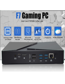 HYSTOU F7 PC para juegos con sistema Windows 10 o Linux, Intel Core i9-8950HK Coffee Lake 6 Core 12 hilos de hasta 4.80GHz, com