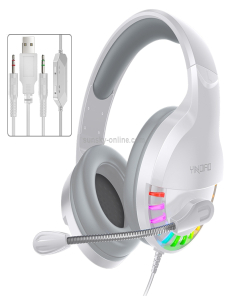 YINDIAO-Q2-Auriculares-para-juegos-con-cable-y-montaje-en-la-cabeza-con-microfono-Version-Dual-35-mm-USB-Blanco-PC2365W