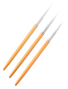 3 PCS Gold Nail Art Lines Painting Pen Brush Professional UV Gel Polish Tips Diseño 3D Kit de herramientas de dibujo de manicu