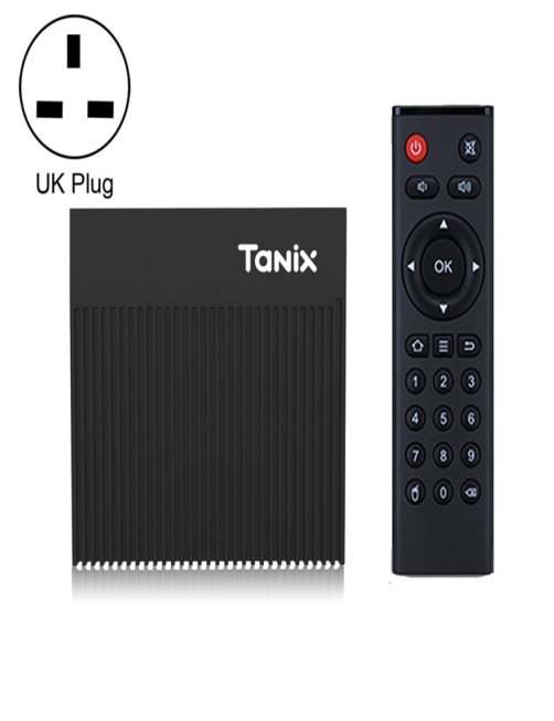 Tanix-X4-Android-11-Smart-TV-Box-Amlogic-S905X4-Quad-Core-4-GB-64-GB-Wi-Fi-dual-BT-enchufe-de-Reino-Unido-EAT0285UK