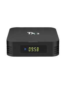 TANIX TX3 4K Smart TV BOX Android 9.0 Media Player con control remoto, Quad Core Amlogic S905X3, RAM: 4GB, ROM: 32GB, 2.4GHz/5G