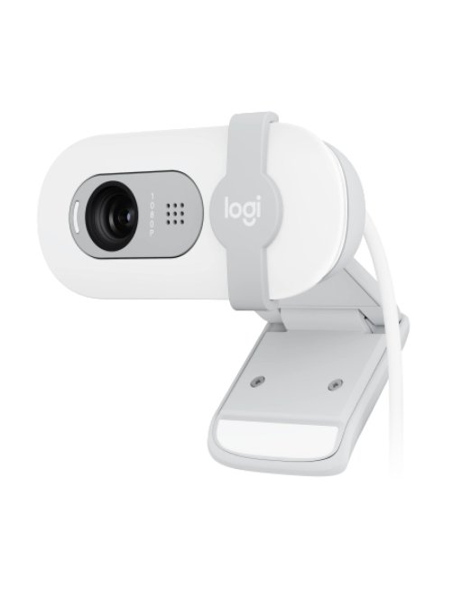 Cámara web Logitech Brio 100 Full HD, blanco