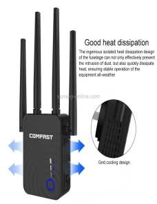 Comfast Cf-Wr754Ac 1200Mbps Dual-Banda De Dual Wifi Amplificador De Significaciã“N Del Amplificaciã“N Repetrador Router De Red