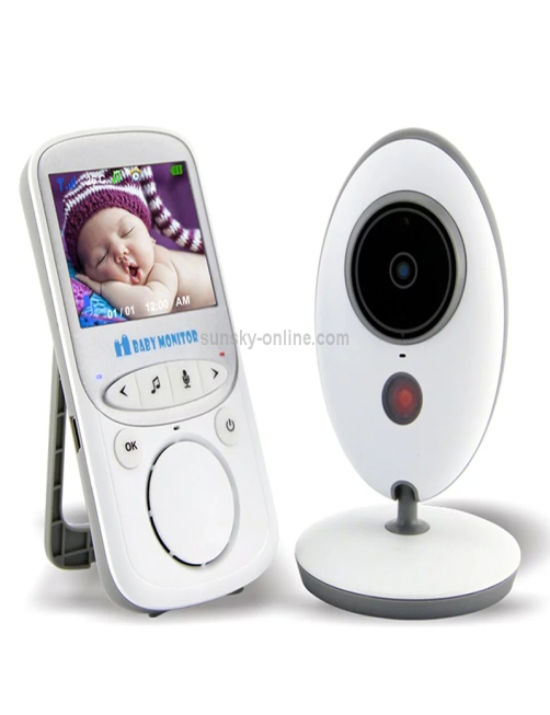 VB605 2.4 pulgadas LCD 2.4GHz Cámara de vigilancia inalámbrica Monitor de bebé, Soporte de conversación bidireccional, Visi