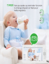 SM70 7 pulgadas 720 x 1080P Monitor inalámbrico para bebés Cámara Monitor de temperatura Audio de 2 vías Enchufe de EE. UU.