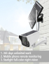 Cámara IP de seguridad con energía solar VESAFE Y4P para exteriores HD 1080P, compatible con detección de movimiento y despe