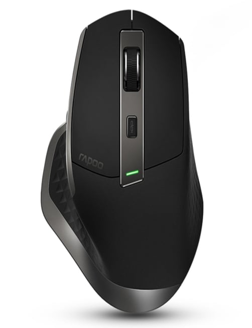 Rapoo MT750 Pro 3200 DPI Bluetooth Wireless Mouse Gaming Laptop Ratón de mano grande, compatible con carga inalámbrica Qi (ne
