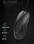 Inphic PB1 Business Office Mute Macro Definition Gaming Wired Mouse, Longitud del cable: 1,5 m, Color: Luz de respiración blan