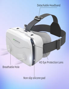 VRSHINECON-G15-Casco-Realidad-virtual-Gafas-VR-Todo-en-uno-Juego-Telefono-Gafas-3D-Negro-TBD0603185901B