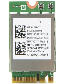 RTL8822BE Tarjeta adaptadora de red de doble banda AC 433M Tarjeta adaptadora de red inalámbrica Bluetooth 4.0 para Dell / ASU