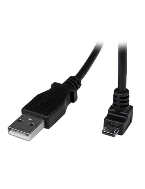 Cable 2m USB A a Micro B Abajo - Imagen 1