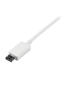 Cable 2m USB A Micro B Blanco - Imagen 2