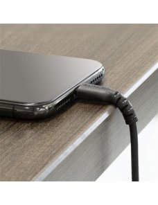 Cable 2m USB a Lightning MFi Negro - Imagen 2
