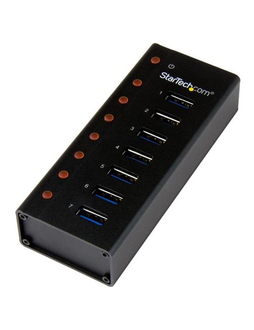 Concentrador USB 3.0 7 Puertos Hub Metal - Imagen 1