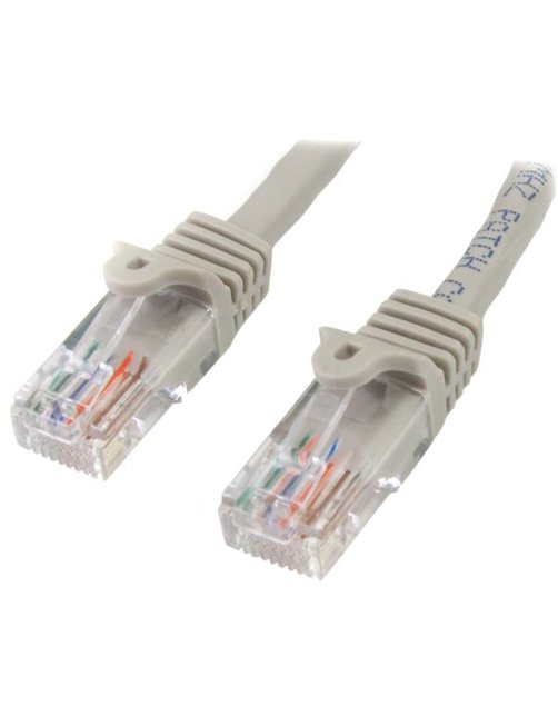 Cable de Red de 0 5m Gris Cat5e Ethernet - Imagen 1