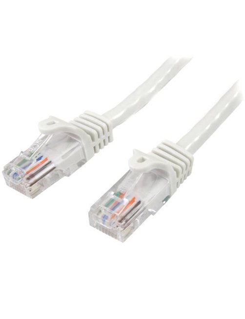 Cable de Red 0 5m Blanco Cat5e Ethernet - Imagen 1