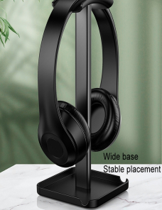 Desktop-Headphone-Holder-Cell-Phone-Tablet-StandBlack-TBD0604522701A