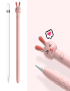 Cubierta protectora antideslizante y anti-gota de pluma de silicona de dibujos animados para lápiz de manzana 1 (conejo)
