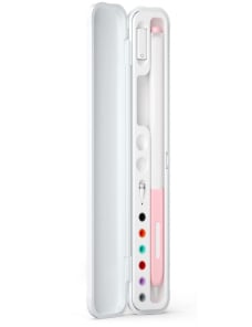 Para-Apple-Pencil-12-Adaptador-de-pluma-de-capacitancia-Caja-de-almacenamiento-de-accesorios-Crescent-White-TBD0603863301C