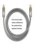 Cable de fibra óptica digital de audio EMK YL/B Cable de conexión de audio cuadrado a cuadrado, longitud: 1 m (gris transpare