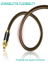 EMK GM/A8.0 Amplificador de cable de audio de fibra óptica digital Línea de fiebre chapada en oro de audio, longitud: 1,8 m (
