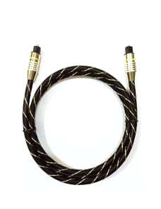Cable de fibra óptica de audio digital de alta definición con interfaz SPDIF EMK HB/A6.0, longitud: 5 m (neto blanco y negro)