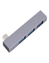 Adaptador-839-USB-CTipo-C-macho-a-doble-USB-20USB-30-hembra-plateado-SAS8094S
