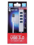 5Gbps-Super-Speed-Auto-Bus-Power-4-puertos-USB-30-HUB-Plata-PC0240S