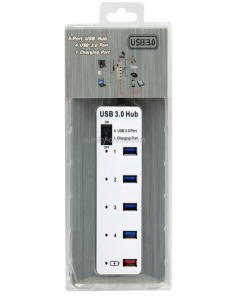 4-puertos-USB-30-1-puerto-Hub-de-carga-rapida-con-interruptor-de-encendido-apagado-BYL-3011-blanco-S-UH-1070