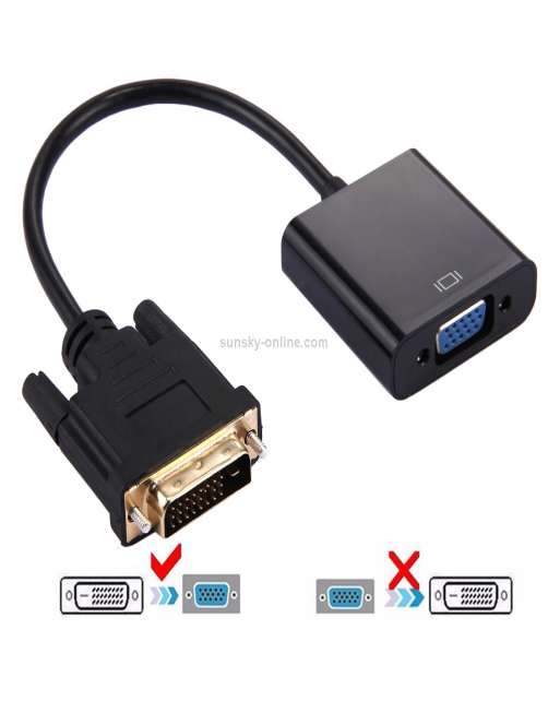 Convertidor-adaptador-DVI-D-24-1-Pin-Man-a-VGA-15-Pin-HDTV-Negro-PC0586B