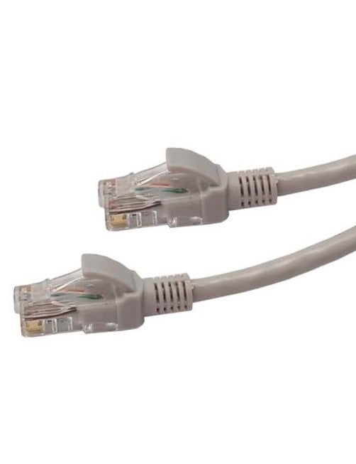 Patch cord Cat6 0,5 mts, certificación ISO 9002, gris