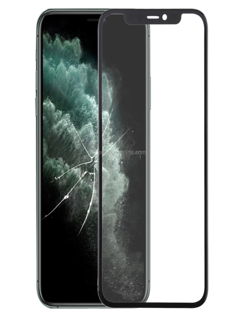 Lente-de-cristal-exterior-de-pantalla-frontal-adhesivo-OCA-opticamente-transparente-para-iPhone-11-Pro-Max-negro-IP1P0007B