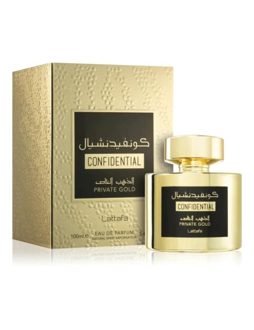 Perfume Original Lattafa Confidential Private Gold Edp 100Ml
