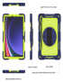 Para-Samsung-Galaxy-Tab-S9-Funda-para-tableta-de-silicona-con-contraste-para-PC-con-rotacion-de-360-grados-azul-marino-verde-ama